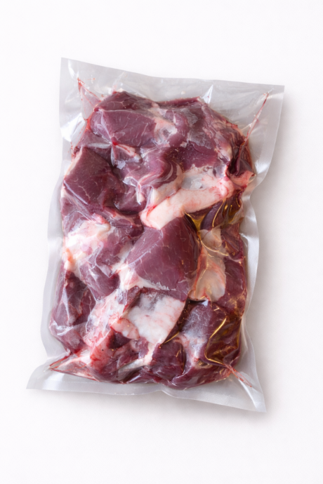 BARF Ziegenfleisch Stücke roh 1000g