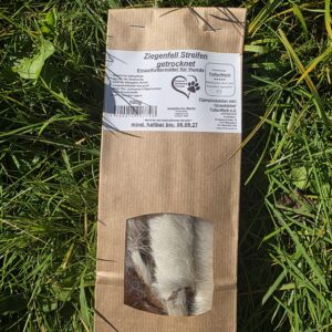 Ziegenfell Streifen getrocknet 100g