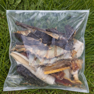 Kauartikelmix Sackerl vom Rind, Lamm und Ziege 600g